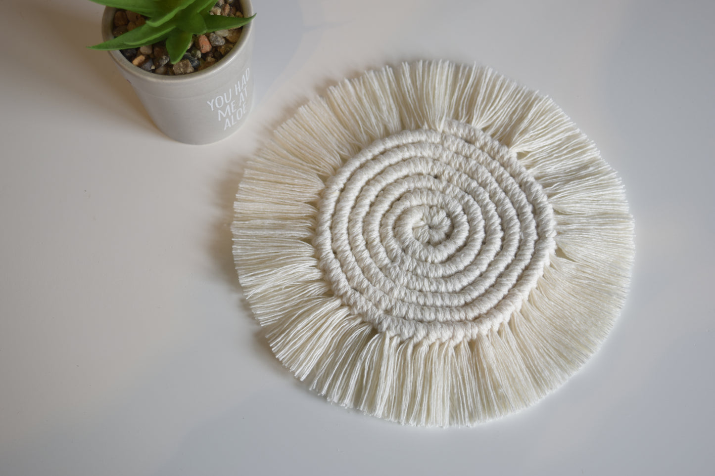 Macrame Round Coasters Set