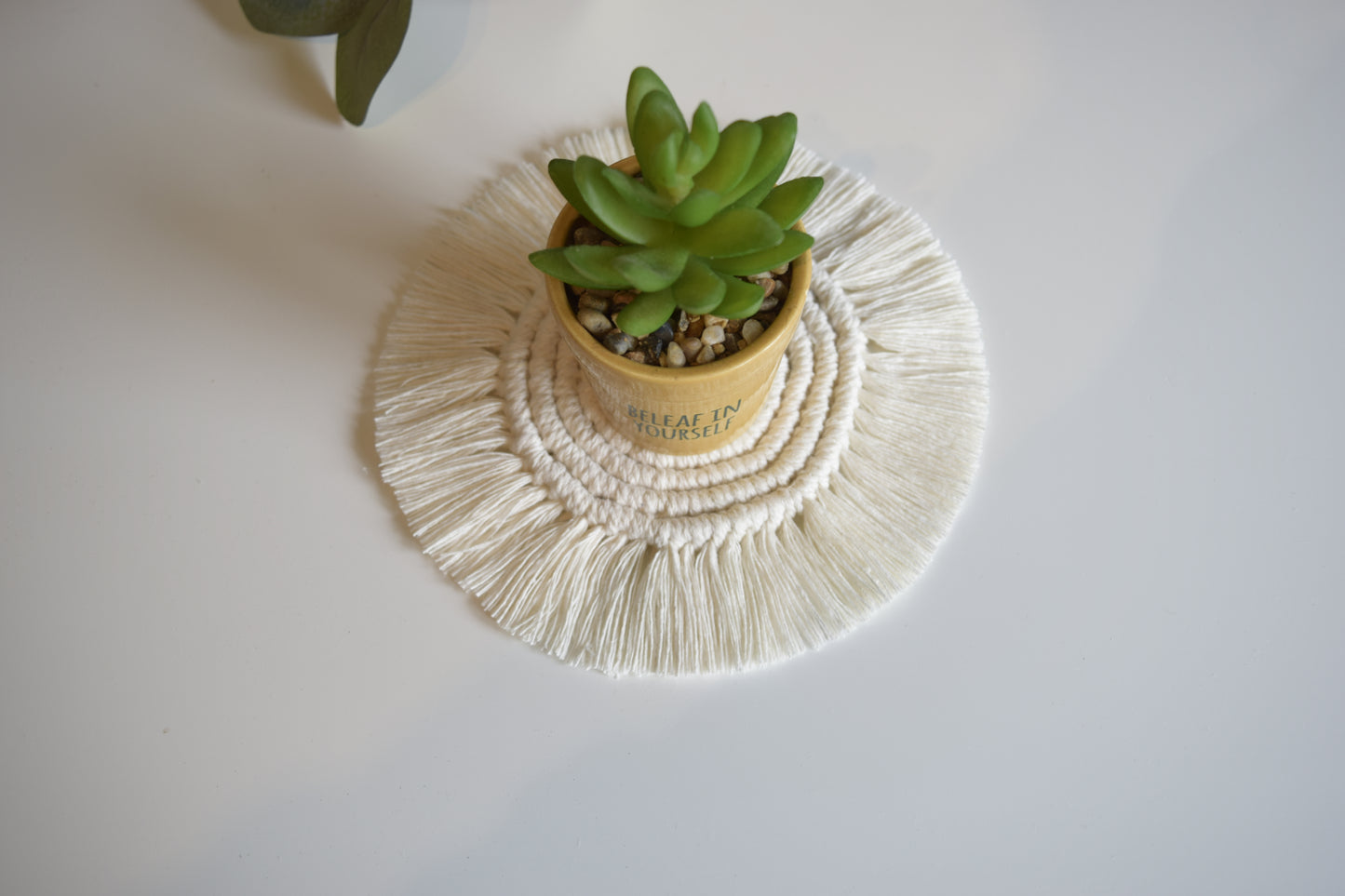 Macrame Round Coasters Set