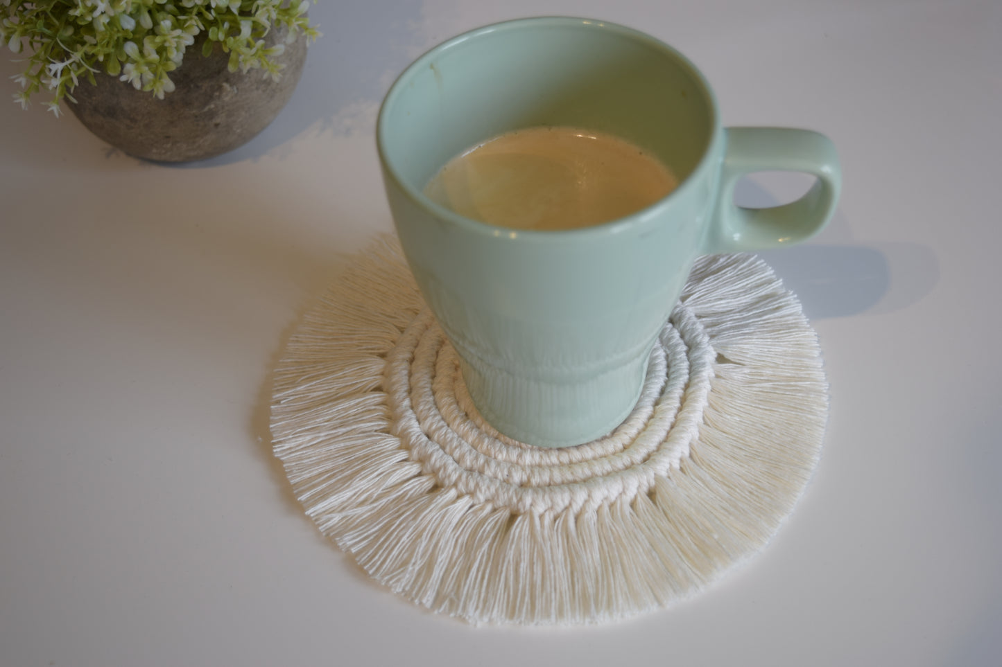 Macrame Round Coasters Set