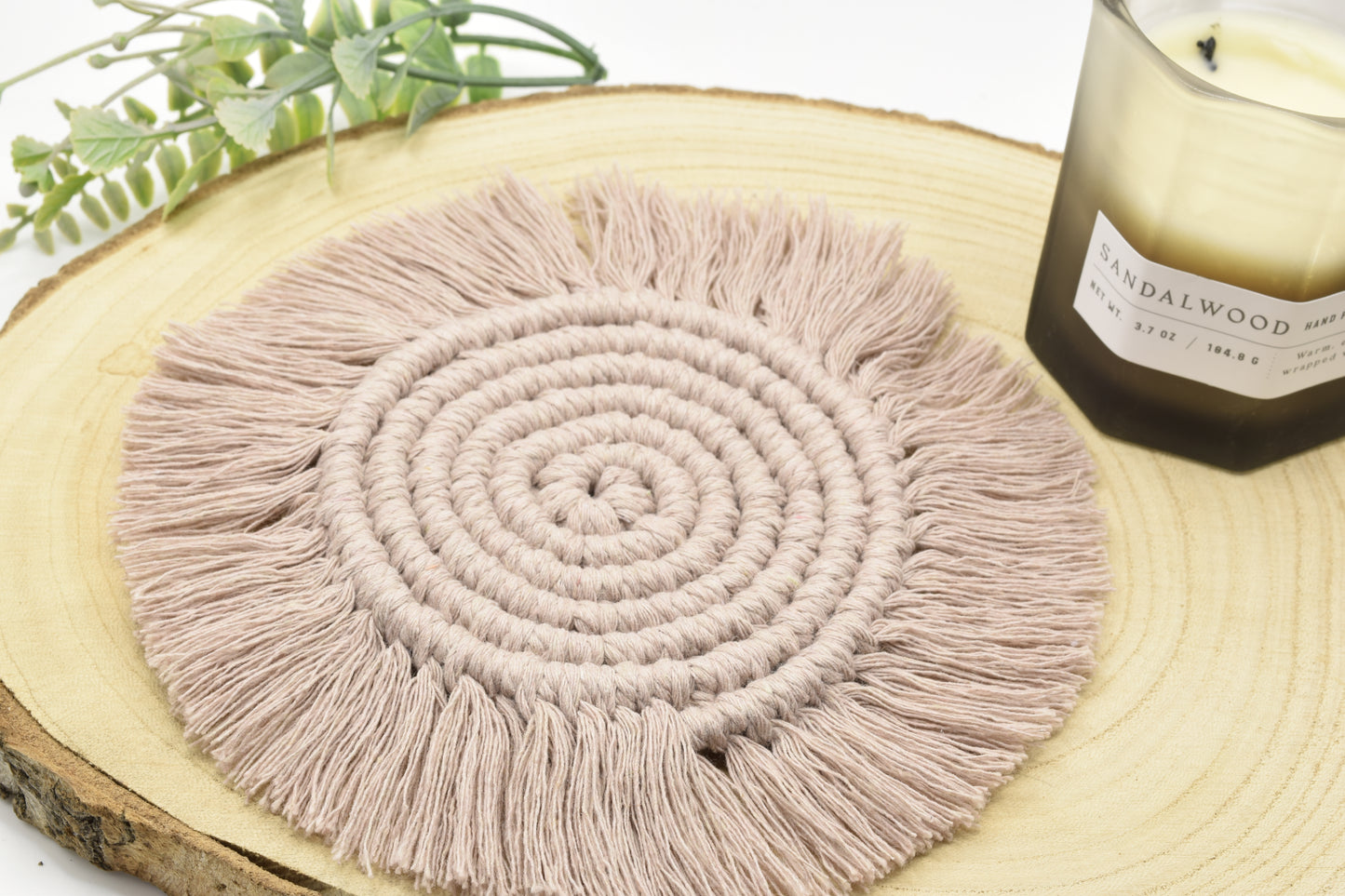 Macrame Round Coasters Set