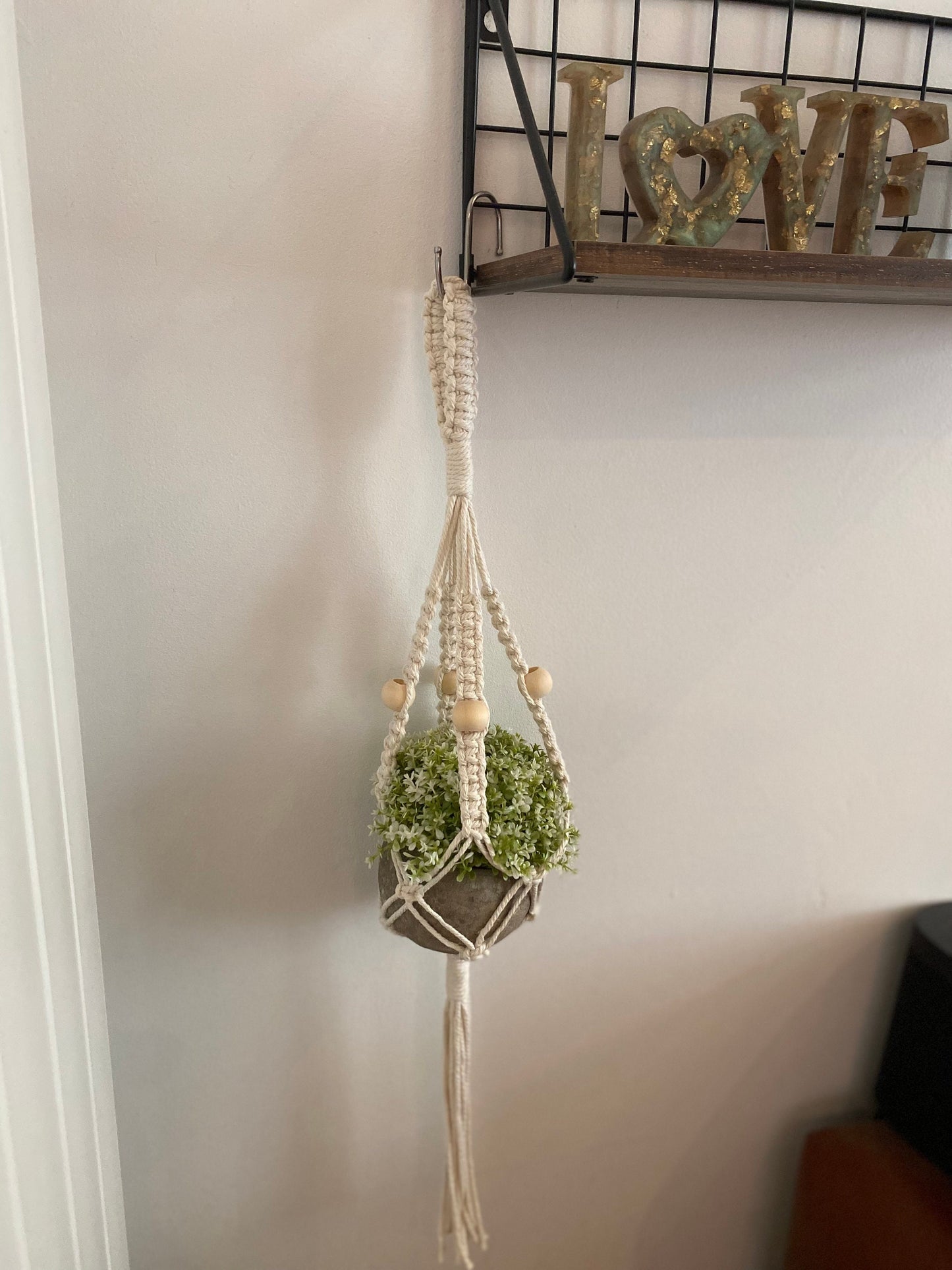 Macrame Plant Hanger Indoor for small pots