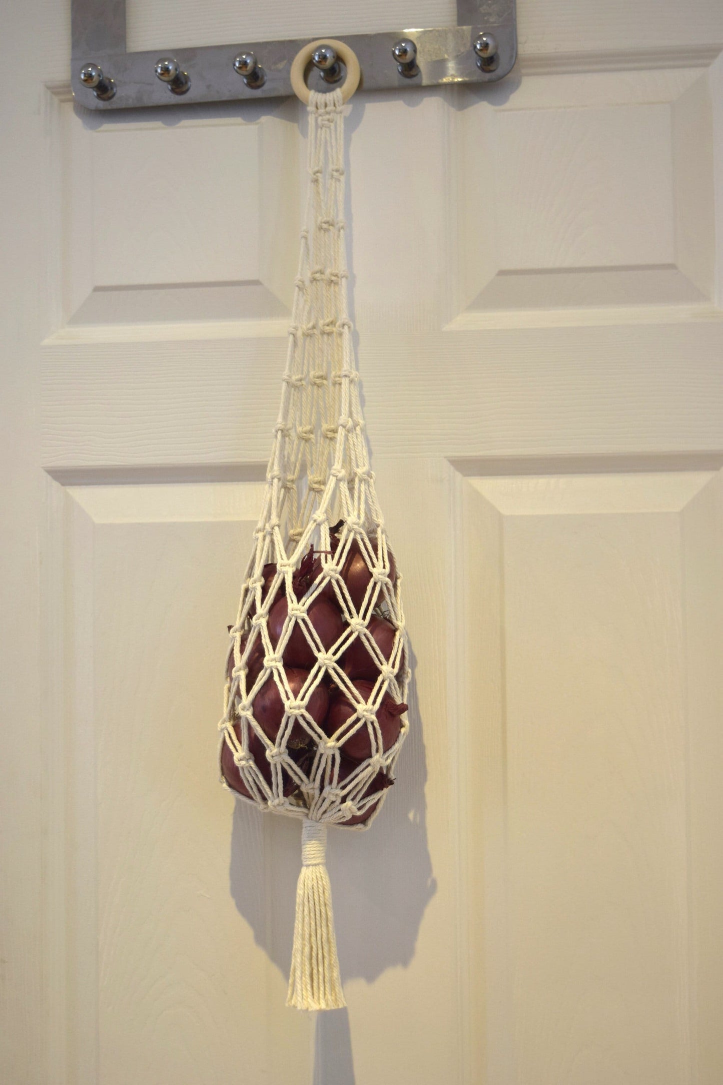 Macrame Kitchen Hanging Fruit Vegetable Basket
