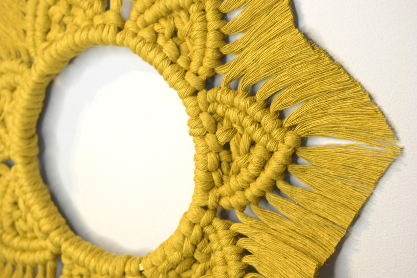 Round Macrame Mandala Autumn Wreath
