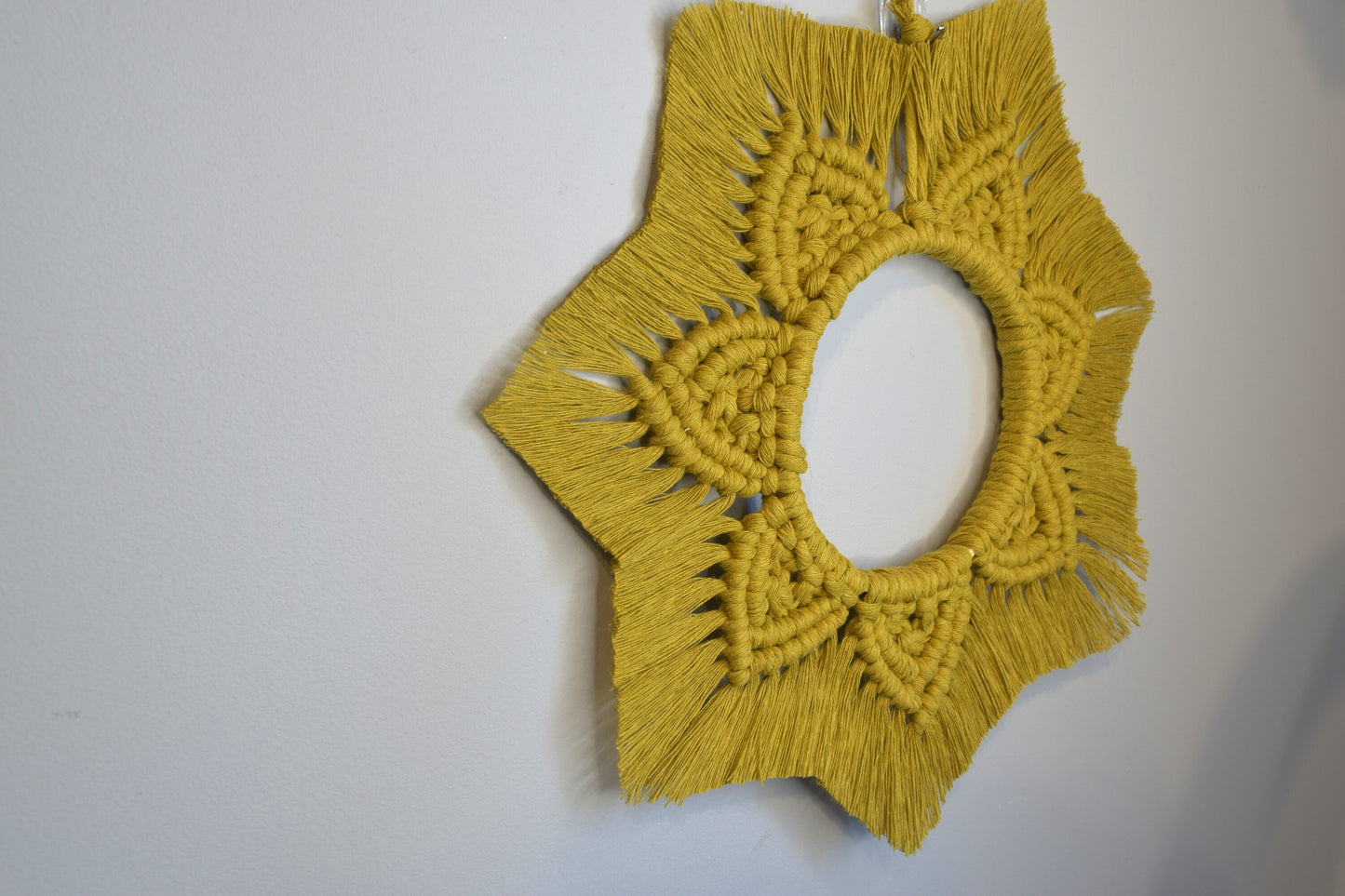 Round Macrame Mandala Autumn Wreath