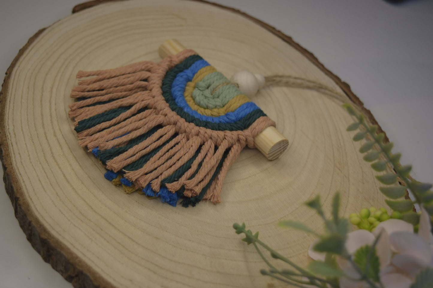 Semi Circle Rainbow Macrame Wall Hanging