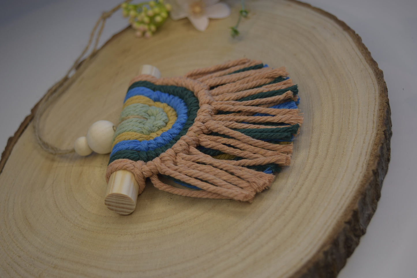 Semi Circle Rainbow Macrame Wall Hanging
