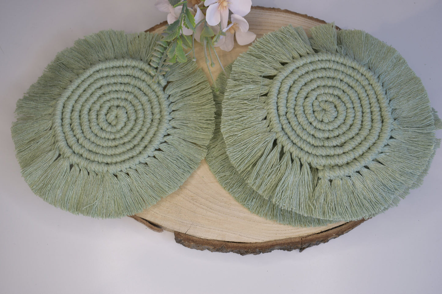 Macrame Round Coasters Set