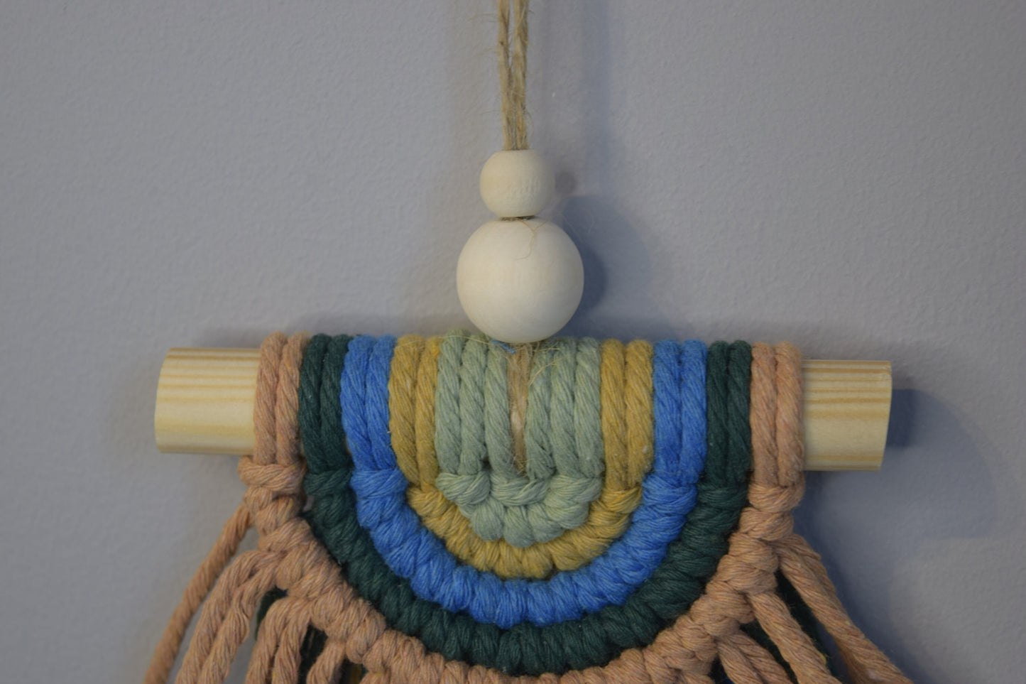 Semi Circle Rainbow Macrame Wall Hanging