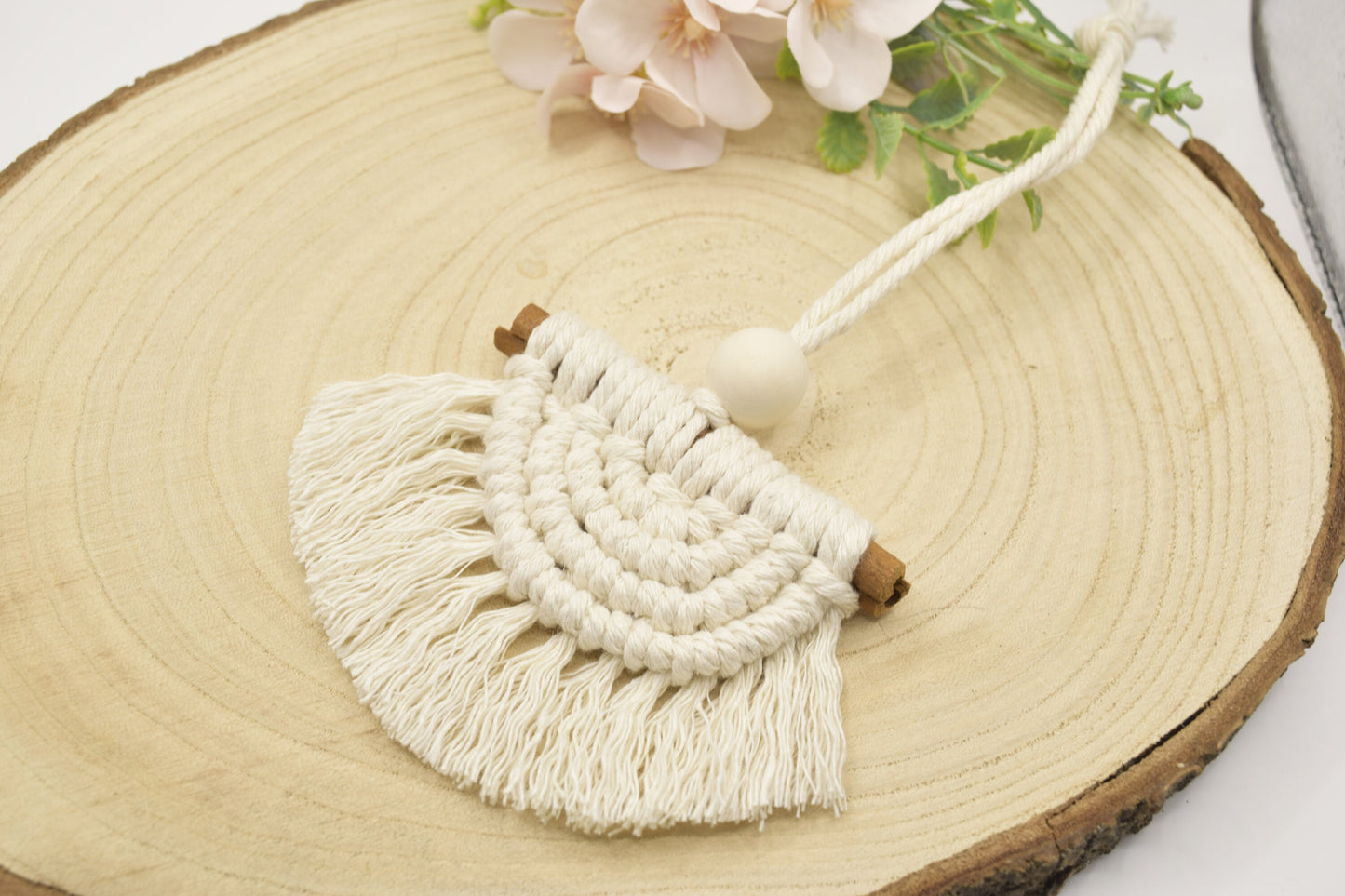 Mini Macrame Cinnamon Stick Wall Hanging