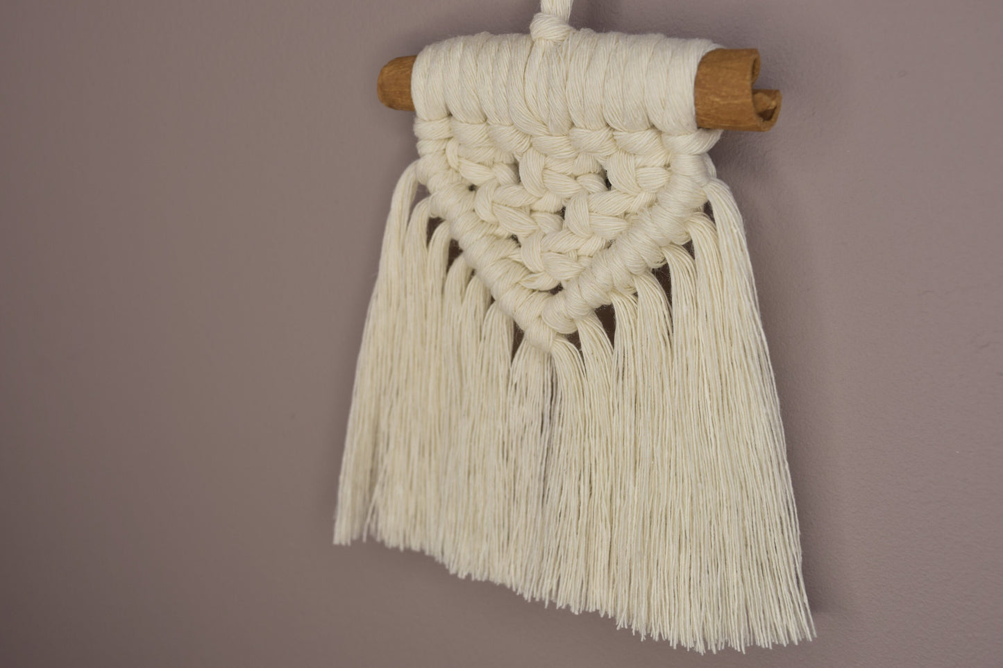 Mini Macrame Christmas Cinnamon Stick Hanging Ornaments