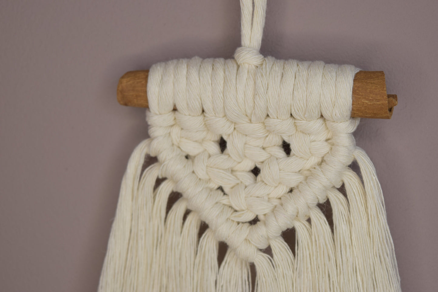 Mini Macrame Christmas Cinnamon Stick Hanging Ornaments