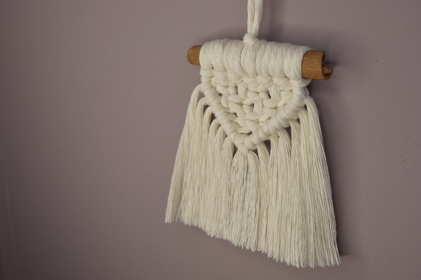 Mini Macrame Christmas Cinnamon Stick Hanging Ornaments