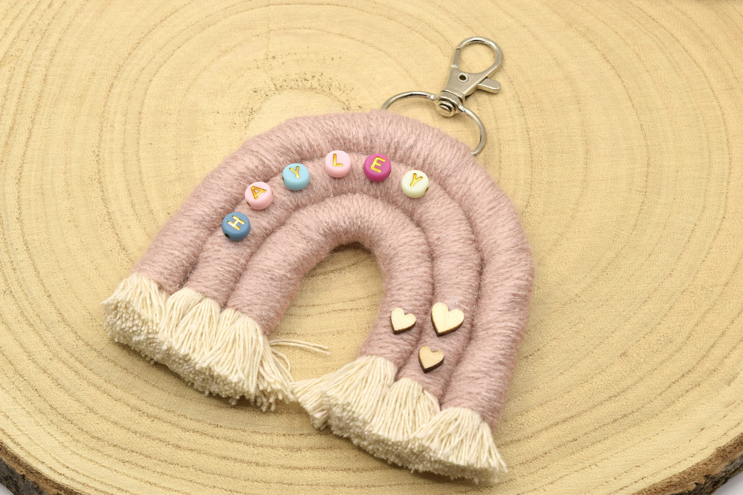 Personalised Rainbow Keyring