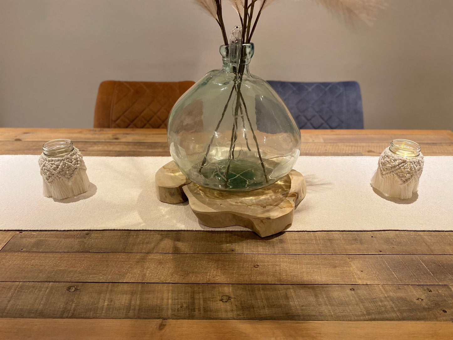 Macrame Mason Jar Tealight Holder