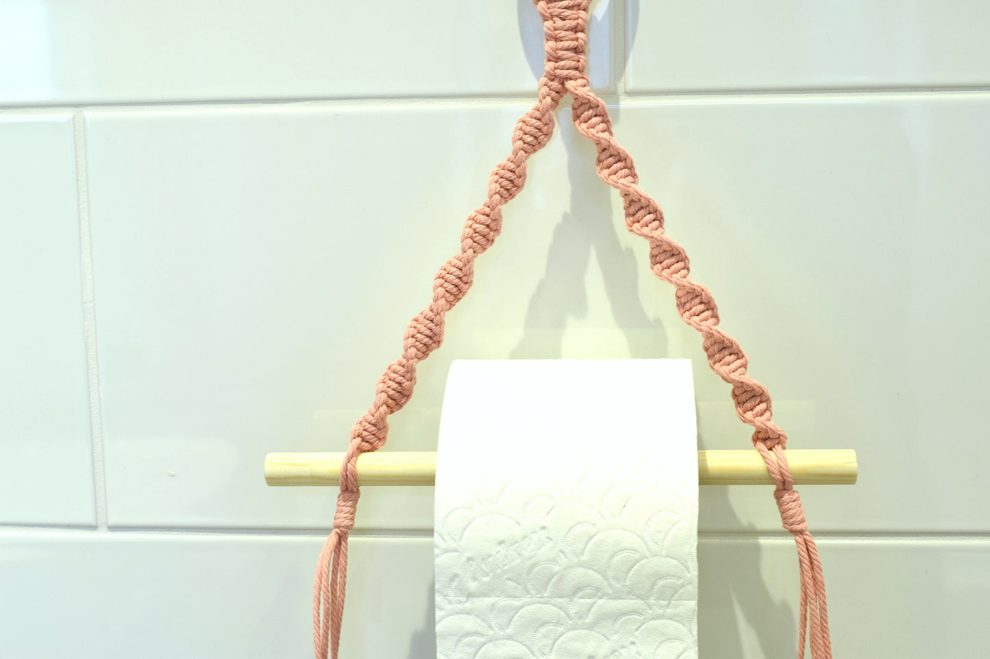 Pink Toilet Roll Holder Wall Mounted
