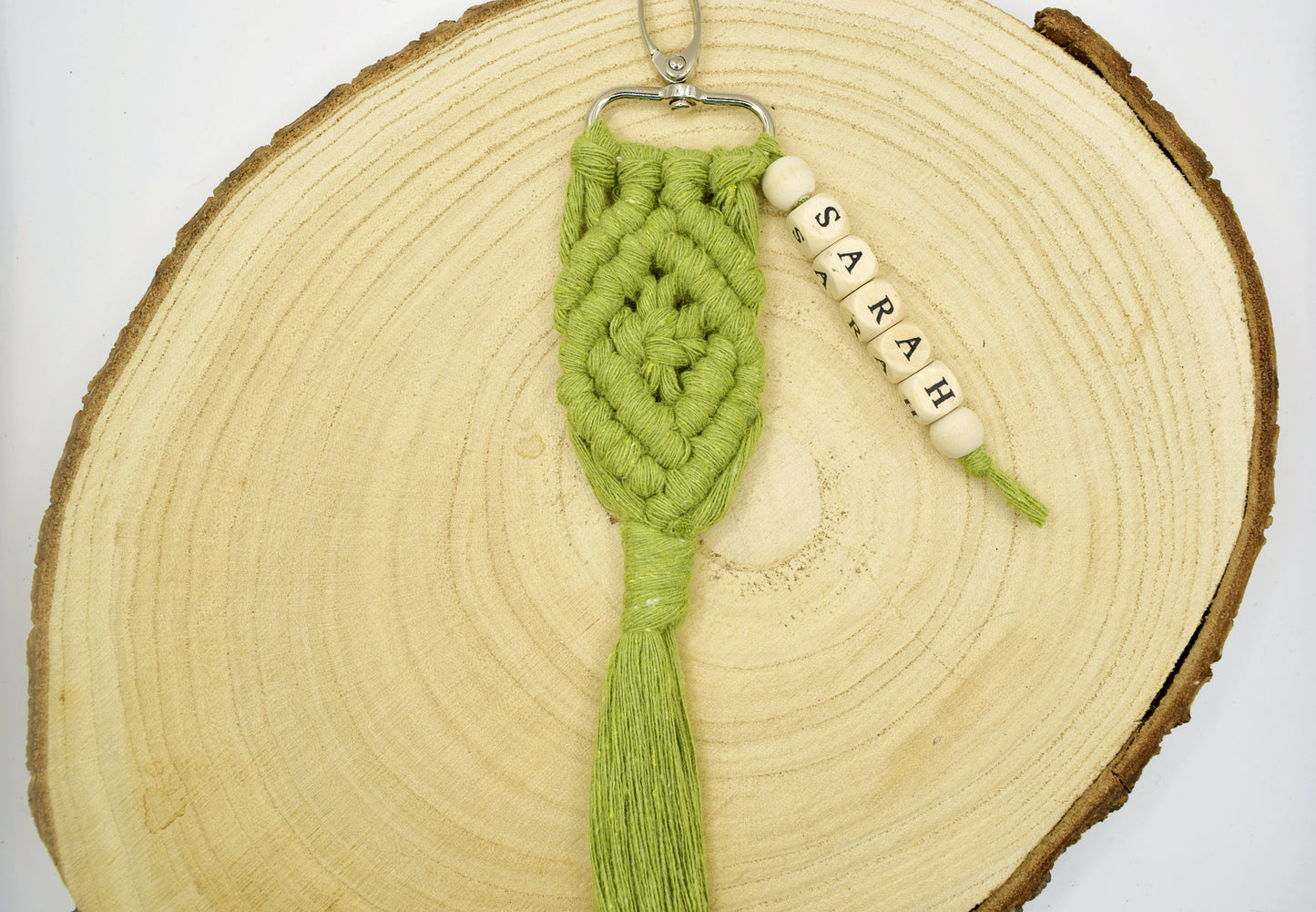 Personalised Macrame Keyring