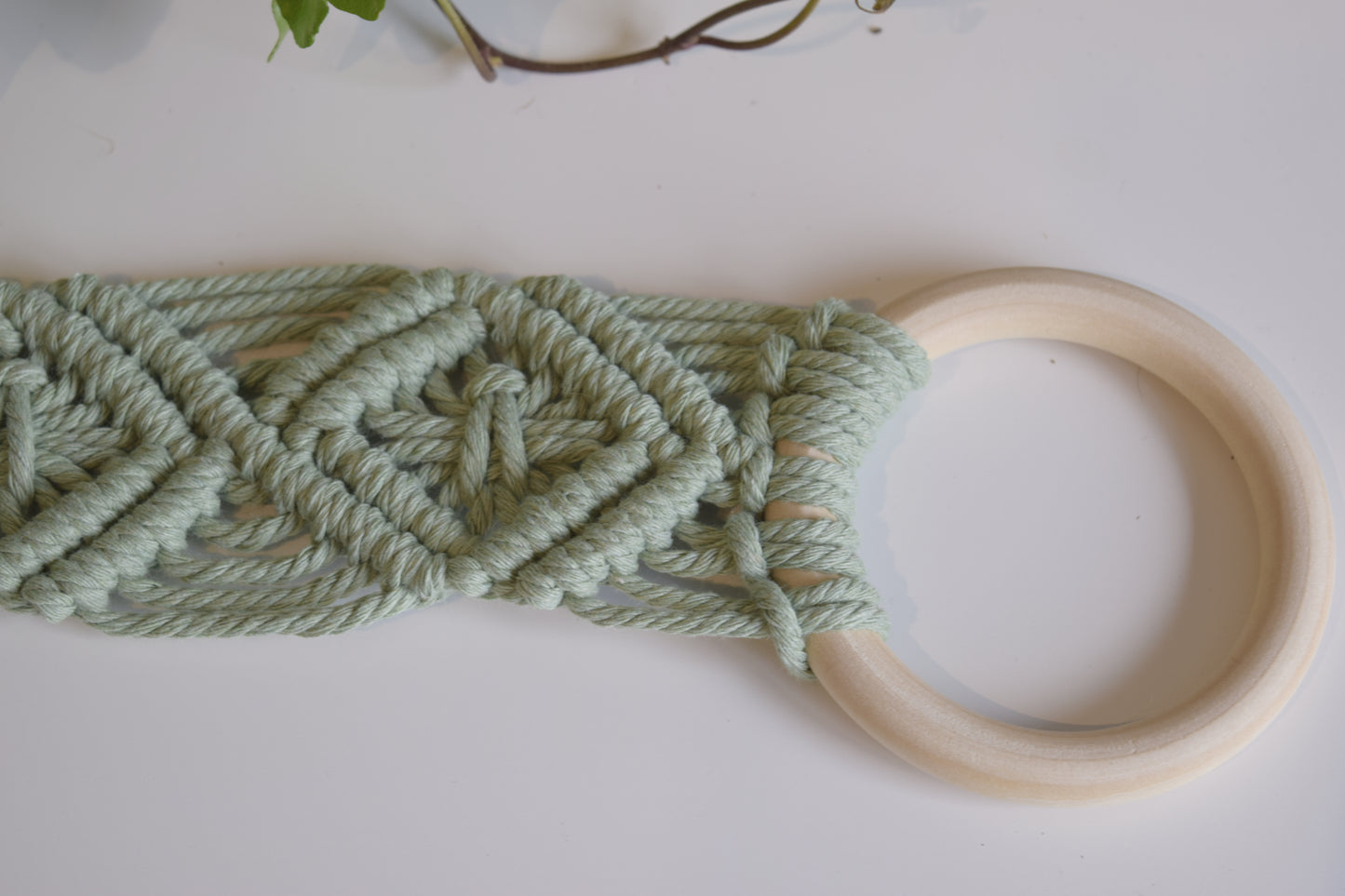 Macrame Kitchen Hand Towel Hanger