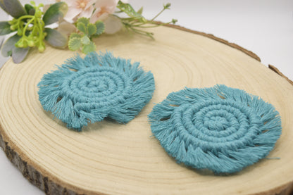 Macrame Car Coasters Set of 2