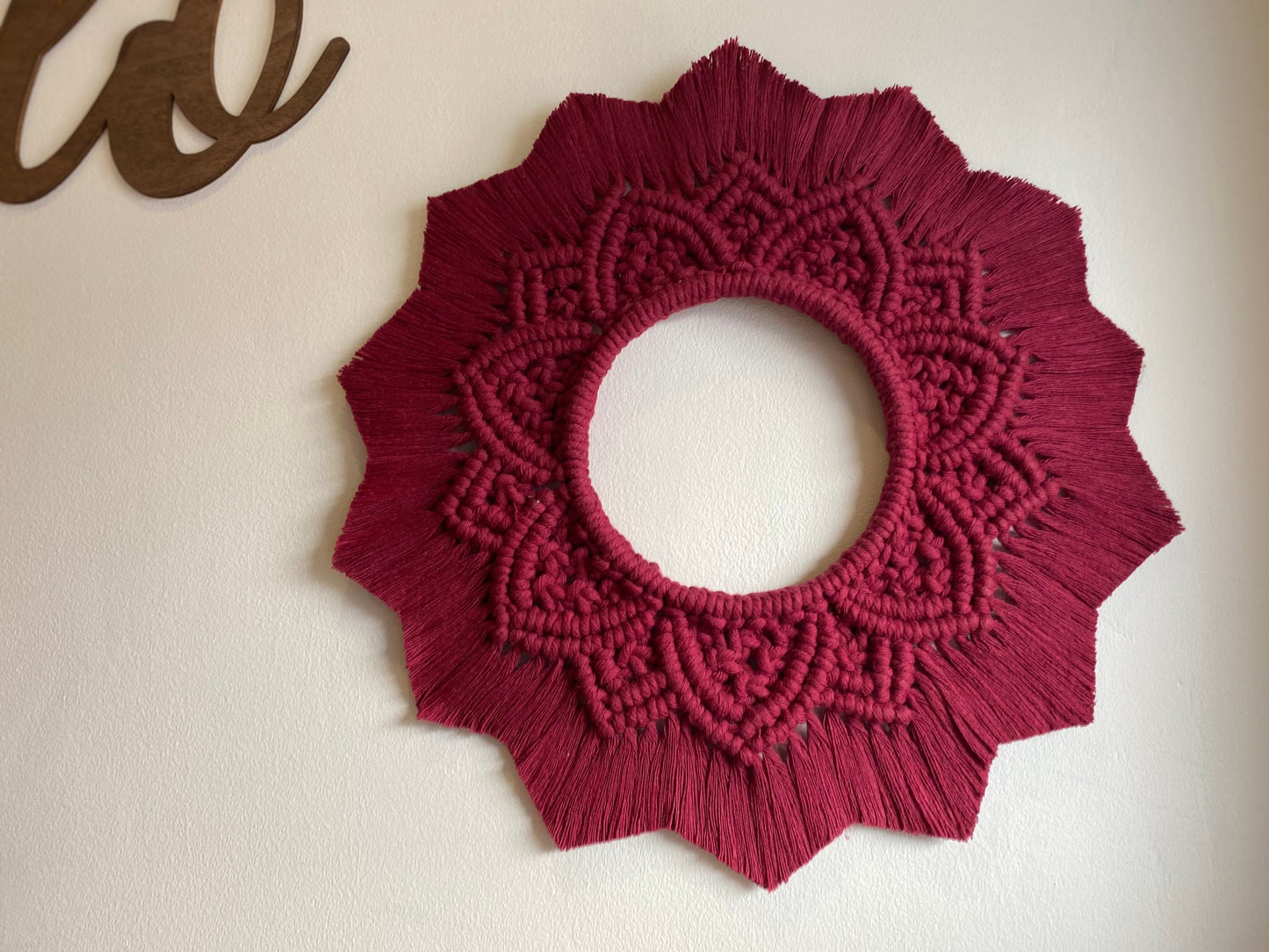 Macrame Mandala Wreath