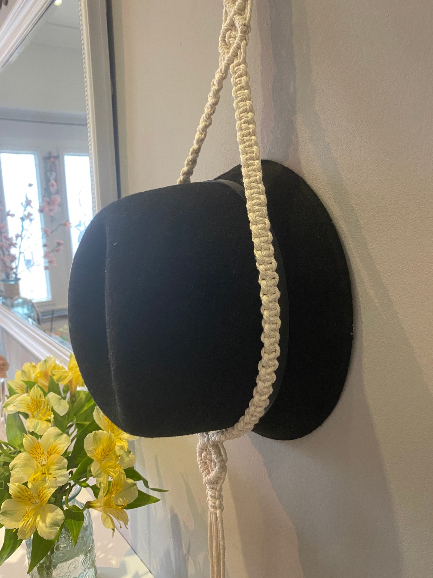 Macrame Hat Hanger