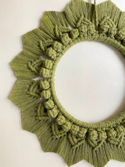 Rustic Sage Green Autumn Wreath