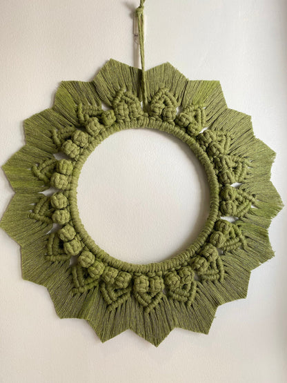 Rustic Sage Green Autumn Wreath