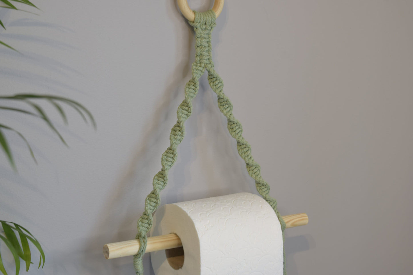 Sage Green Toilet Roll Holder Wall Mounted