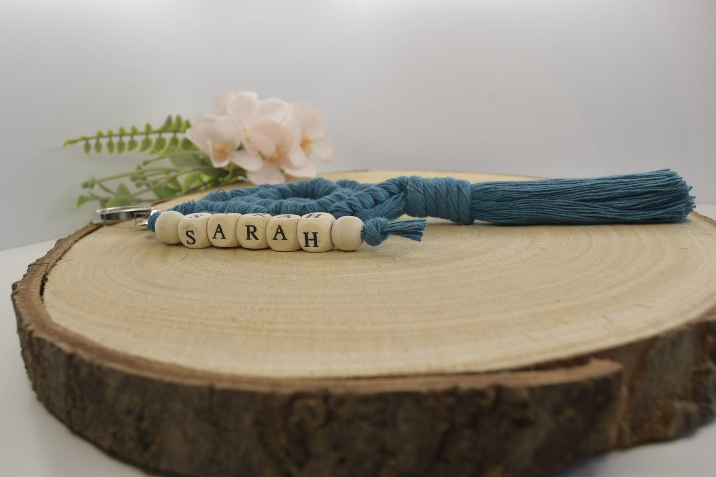 Personalised Macrame Keyring