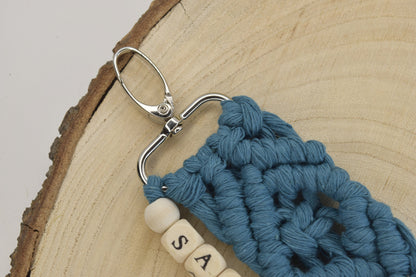 Personalised Macrame Keyring