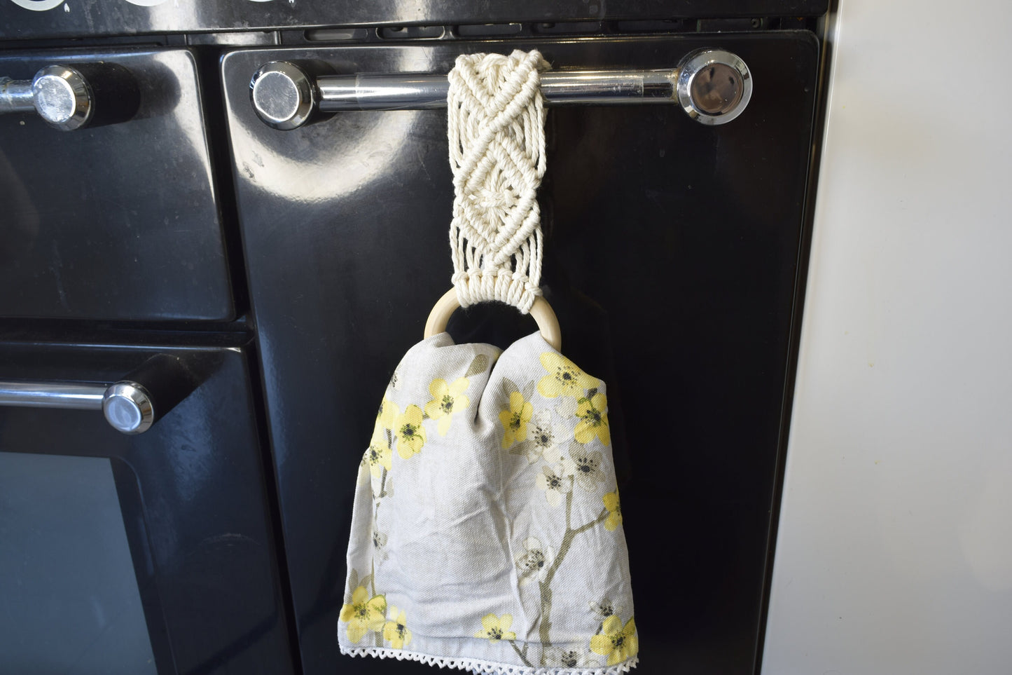 Macrame Kitchen Hand Towel Hanger