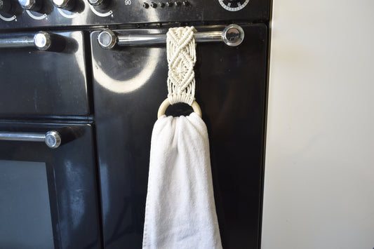 Macrame Kitchen Hand Towel Hanger