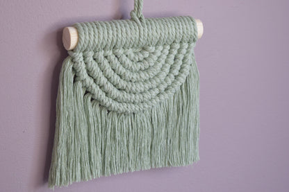 Sage Green Car Rear Mirror Hanging