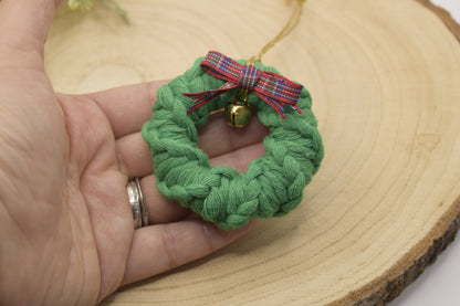 Handmade Macrame Christmas Tree Ornaments