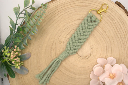 Cotton Macrame Key Holder