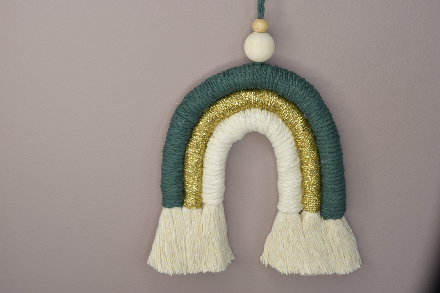 Pastel Rainbow Macrame Wall Hanging