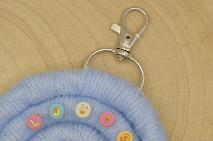 Personalised Rainbow Keyring