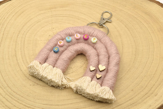 Personalised Rainbow Keyring