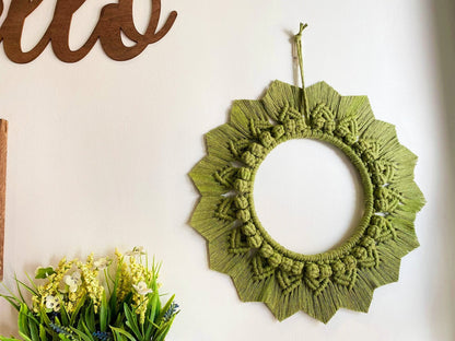 Rustic Sage Green Autumn Wreath