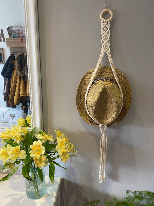 Macrame Hat Hanger